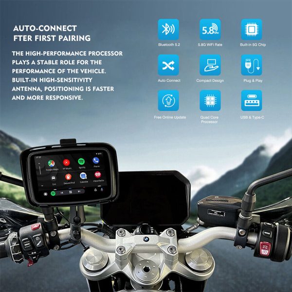 アクセサリー BMW Motorcycle Carplay BMW K1600 Bike2Play w/ DVR Apple CarPlay / Android Auto