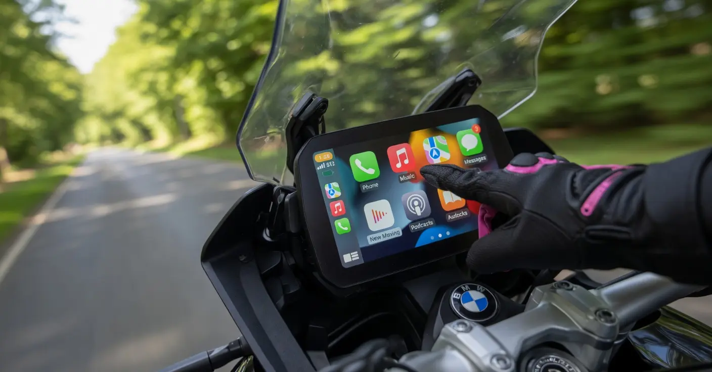Motorcycle – GPS CarPlay Android Auto display screen